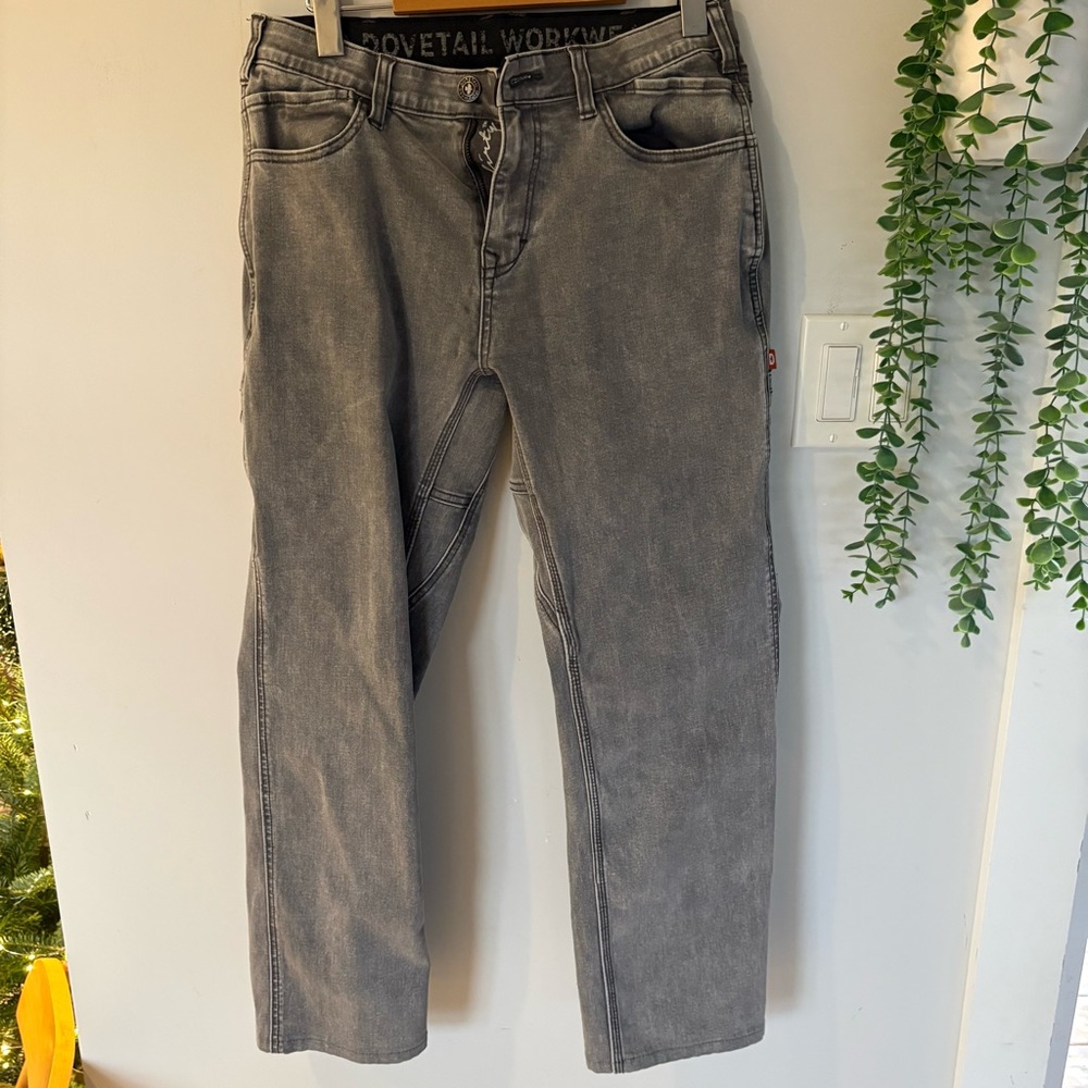 Dovetail Workwear Women's Shop Pant in Magnet Grey Size 4
